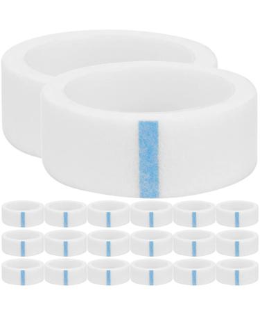 20 Rolls Non-Woven Fabric Eyelash Tape for Lash Extensions Make up Tape for Eyes Lash Extensions Supplies Lash Tape for Eyelash Extensions Fabric Tape Eye Lift Tape White 2