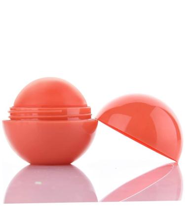 Moisturizing Lip Balm Smooth Ball Healing Lip Balms Fruit Flavoured Lips Care Fully Hydration Lipstick for Women Girls (Orange)