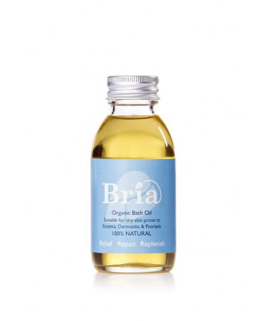 Bria Huile de bain apaisante et hydratante 100 % naturelle pour peaux sujettes l'ecz ma et s ches convient aux adultes enfants et b b s - Sans parfum (100 ml)