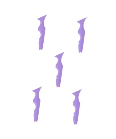 Beavorty 5pcs Silicone Beauty Ruler Travel Kit Lashes Kit Eye Shadow Stickers Girl Supplies Cosmetic Mold Pad 15X4.15CMx5pcs Violetx5pcs