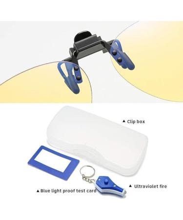 Blue Light Blocking Clip-On Glasses | Anti-Reflective & Stylish | Reduce Eye Strain & Tiredness - Buy Online on GoSupps.com