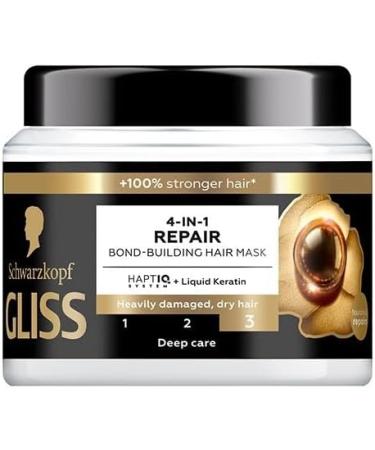 Schwarzkopf Gliss Hair Mask Ultimate Repair 4in1 Dry Beschadigd Hair 400 ml Pack van 1 - Buy Online on GoSupps.com