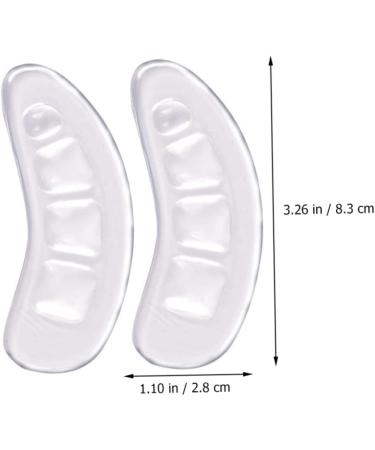 4 Pairs Non-Slip Stickers for Shoes - Self-Adhesive Anti-Slip Heel & Metatarsal Pads - Breathable Flannel Insert Transparent 8.3x2.8cm - Buy Online on GoSupps.com
