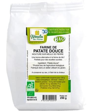 Moulin des Moines - Farine de patate douce 250g - Vendu par unit  - Buy Online on GoSupps.com