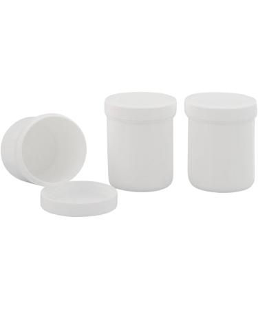 Kosmetex Empty Cosmetic Tin | 50g/60ml Round Screw Jar | White Plastic Cream & Ointment Jar - Buy Online on GoSupps.com