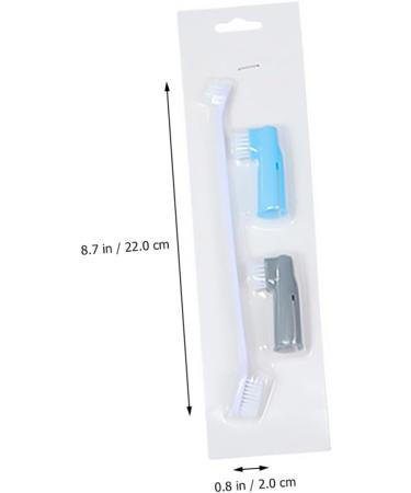 FOMIYES 6 pcs Double-head Plastic Pet Brush Finger Cleaning and Tooth Professional Dental Tools Dog 1 count (Pack of 1) Assorted Colorx2pcs - Buy Online on GoSupps.com