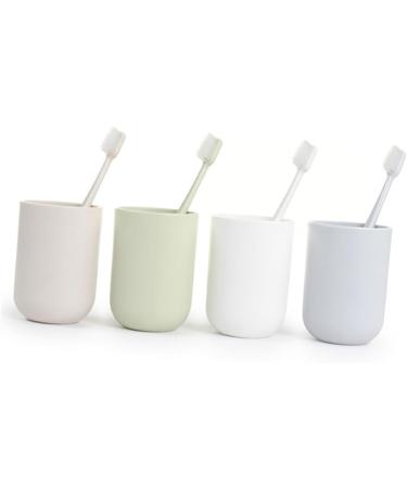 Gatuida Soft Bristle Toothbrush Set - 4 Eco-Friendly Sensitive Brushes for Women | Green Color | Ideal for Home Use - Buy Online on GoSupps.com