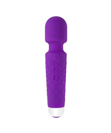 Baronhong Secret Servicer Wand Personal Massager.Cordless rechargeable multi-speed handwear waterproof (purple m) violet m