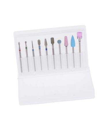 minkissy Faux Nails Artificial Nails Nail Drill Bits Cuticle Clean Drill Set Manicure Kit Nail Painting Kit Nail Bit Electric Nail Drill for Acrylic Nails Nail Drill Tool Nail Grinding Head Size 1 Picture 3