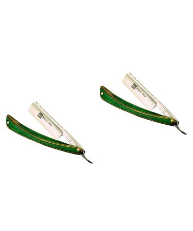 Beaupretty 2st straight hairdresser straight blade men's razor men razor shaver rasoradoras para hombres razor razor shaving manueller shaver manual manual manual man