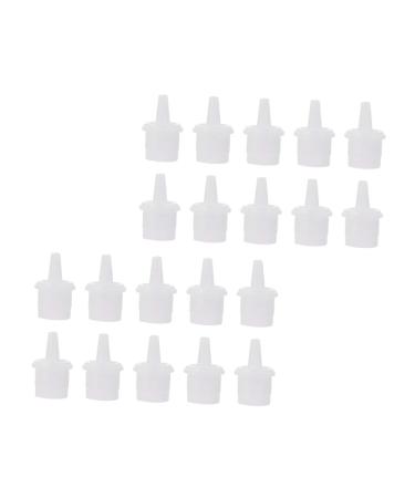 VICASKY 50 pi ces Bouchons de Rechange pour Flacon de Colle Extensions de Cils Embouts Pratiques et Durables pour Tubes de Colle Cils