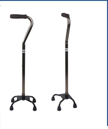 Soft Foam Offset Grip Walking Stick Telescopic Walking Stick Lightweight Portable Height Adjustable Crutch Balancing Mobility Aid for Senior Men and Women Bathing in Sunlight