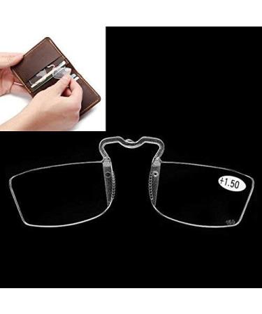 Bluelover Mini Nose Resting Pocket Reading Presbyopic Glasses Clip Light Weight Strength 1.0 1.5 2.0 2.5 3.0-2 - Buy Online on GoSupps.com