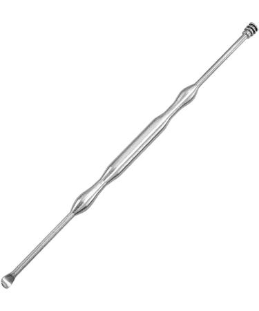 5pcs Stainless Steel Ear Cleaners Set - Ear Wax Removal Curette Kit | Hemoton Earpick Set with Visible Detergent - Silver Ear Spoon and Earplugs - Buy Online on GoSupps.com