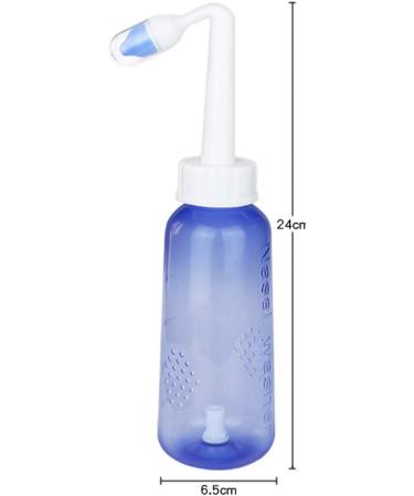 300ml Saline Nasal Irrigation Pot with Allergy Relief, Neti Nose Cleansing, Travel Case - Purple - Buy Online on GoSupps.com