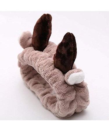 Demarkt White Shower Headband for Spa & Makeup - Antler Design Face Washing Accessory - Buy Online on GoSupps.com