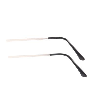 BUIFULSIC 1 pair of glasses Bones Exchange of the replacement glasses frame brake arm legs replacement bars for sunglasses of universal glasses replacement bars woman glasses plastic universal silver 14x3cm