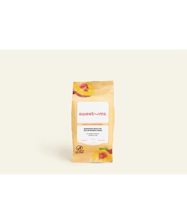 Sweetums Peach Scented Feminine Wipes - pH Balanced, Biodegradable - 30 Pack - Buy Online on GoSupps.com