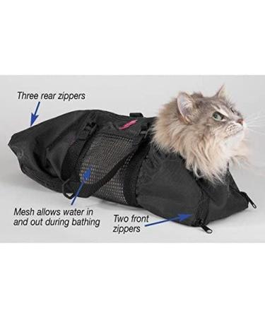 Heavy Duty Mesh Cat Grooming Bathing Restraint Bag 3 Sizes & Vet Sets Available(Medium) - Buy Online on GoSupps.com