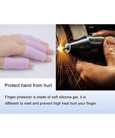 povihome Black Finger Protectors, Finger Cots, Moisturizing Thumb and  Finger Covers - New Thick Version - Elastic Cracked Finger Sleeves