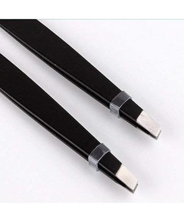 Stainless Steel Tweezers Precision Tweezers Eyebrow Scissors Diagonal Type 2 Pieces Set Useful and Deft - Buy Online on GoSupps.com