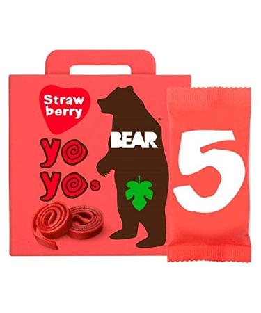 BEAR Bear Porter Yoyos Strawberry Multipack 5 x 20 g - Pack of 2