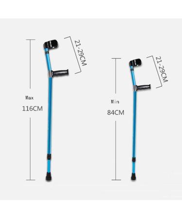 PSMPENG LRVTREC Forearm Crutches Adjustable Pair of Lightweight Forearm Walking Crutches 14 Gears Adjustable Walking Sticks 84-116cm Healthcare Mobility Lightweight Arm Crutch - Buy Online on GoSupps.com