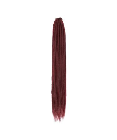 5 Strands Dreadlock Extensions Handmade Crochet Hair Synthetic 24 Inches Dread Extension Crochet Braids For Women Dreadlocks Hair(Bug) 24inches Bug