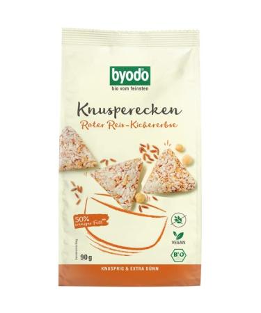 BYODO BIO BIO CREEN ROOD REIS KICHERBSE nutty-oriental taste 50% less fat vegan & gluten-free perfect for hummus & curry mango sauce 90g pack