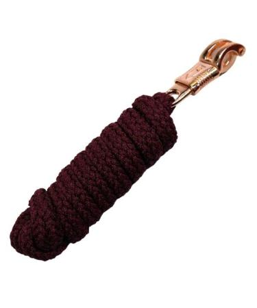 Lead rope horse with panic hook rose gold - tie rope for horses ponies shetland pony - length 2m tie rope lead rope - Bordeaux