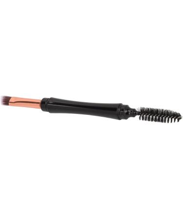 Eyebrow Brush Double Ended Spiral Portable Multipurpose Exquisite Angled Brush with Cover for Beginners Eyebrow - Buy Online on GoSupps.com