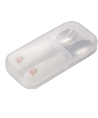 Children's Stainless Steel Spoon Baby Food Supplement Soup Spoon Card Tableware Set White - Buy Online on GoSupps.com