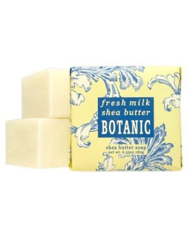 Greenwich Bay Spa Soap with Shea Butter, Cocoa Butter, Loofah, and Apricot Seed - 6.35 Ounce (3 Pack), Fresh Milk Scent - Paraben and Sulfate Free - Buy Online on GoSupps.com