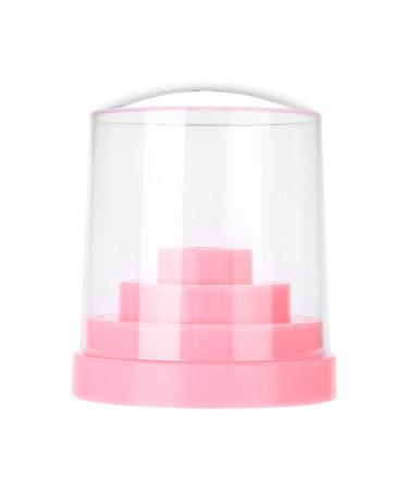 Nail drilling stands exercise display nail drill holder for Nailart drilling organizer box holder gel nail polish DIY nail training tools NailArt accessories (pink)