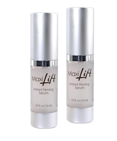MaxiLift Serum Instant Face Lift Cream Skin Serum for Face & Instant Eye Lift Smooth & Firm Loose Sagging Skin Fine Lines & Wrinkles Within 2 Minutes 0.5 Fl Oz (Set of 2) 0.5 Fl Oz (Pack of 2)