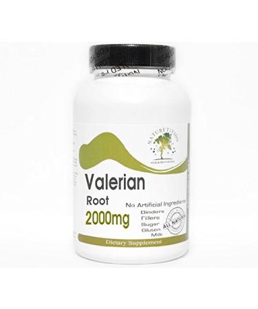 Valerian Root 2000mg 120 Capsules - No Additives Naturetition Supplements