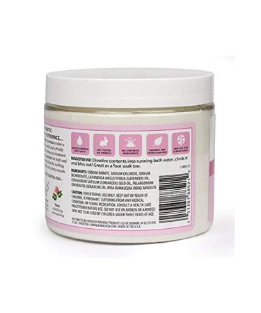Aura Cacia Comforting Geranium Aromatherapy Mineral Bath 16 oz. Jar | Rosa Damascena - Buy Online on GoSupps.com