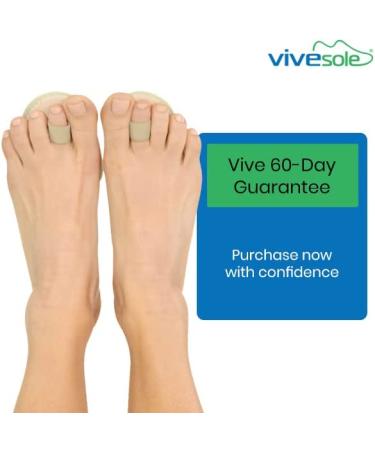 ViveSole Toe Straightener Splint Pair - Metatarsal Support for Hammer Toe Joint Alignment - Cushioned Brace for Crooked Toes - 1 Pair - Buy Online on GoSupps.com