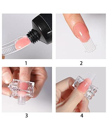 5 PCS Clear Nail Tips Clips Kit for Polygel Nail Forms - Includes False Nail Tip Trimmer - Polygel Nail Clip Set - Buy Online on GoSupps.com