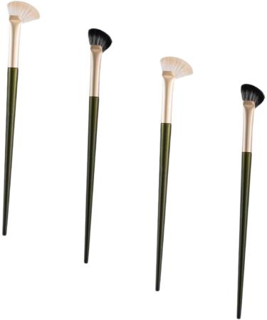 NOLITOY 16 Pcs Nose Shadow Brush Under Eye Concealer Brush Makeup Brush Wooden Handle Flat Eyebrow Brush 17.4x1cmx4pcs Assorted Colorx4pcs - Buy Online on GoSupps.com