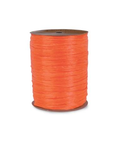Orange Matte Raffia Ribbon  1/4 X 100 Yards by Paper Mart