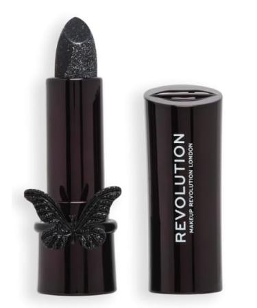 Buy Revolution Enchanted Kiss Black Lipstick | Adjustable Butterfly Ring | Lustre Finish | International Shipping - Buy Online on GoSupps.com