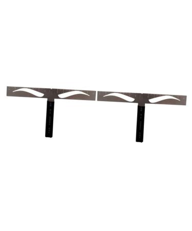 Beavorty 2pcs Eyebrow Ruler Stencil Eyebrow Drawing Tool Brow Stencils Template Balance Positioning Ruler