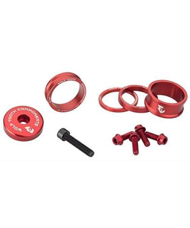 Wolf Tooth Components Anodized Bling Kits red