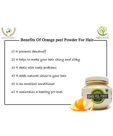 ORGANIZE RAINTECH HERBALS Organic Orange Peel Powder for Skin Glowing Face Pack 100 Grams - Buy Online on GoSupps.com