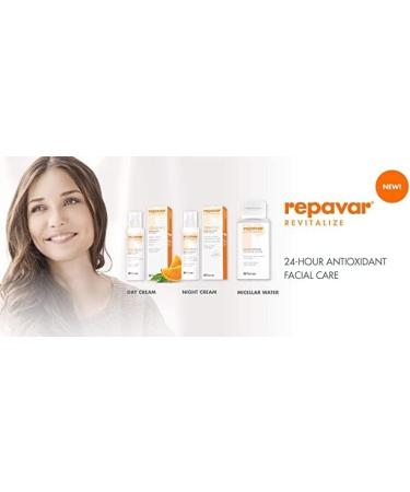 Repavar Revitalising Day Cream with Moisturising Action - Made with Vitamin C and Pollustop - Protects your Skin from Pollution and Prevents the Signs of Ageing - 50 ml - Buy Online on GoSupps.com