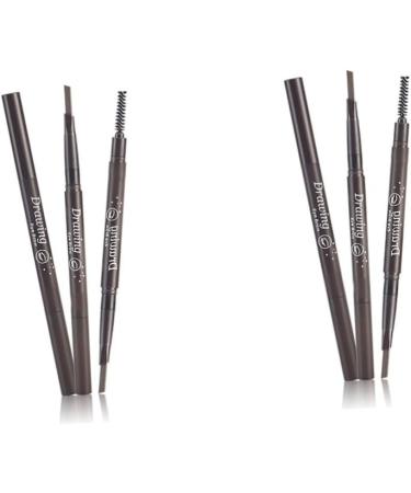 Angoily 2pcs 2 1 Eyebrow Brush Eyebrow Filler Eyebrow Pencil Brush Makeup Tools Double Head To Rotate - Buy Online on GoSupps.com