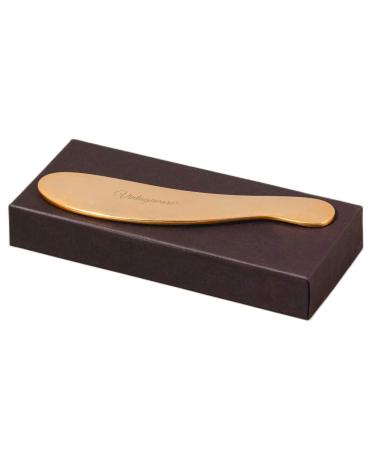 Kansa Gua Sha Tool for SPA Acupuncture Therapy Trigger Point Treatment Scraping Face Massager (S Shaped Bronze) S Shaped Bronze