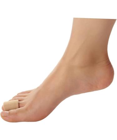 2pcs Toe Separator & Hammer Toe Protector Kit - Khaki Fiber Tube Set - Buy Online on GoSupps.com