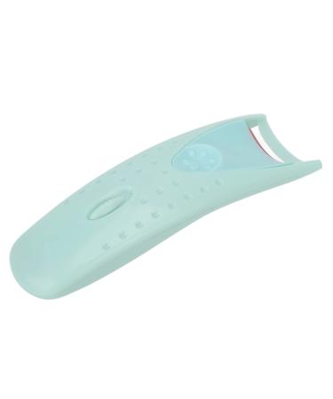 Qukaim Lash Curling Tool Heated Eyelash Curler Silicone Type C Charging Long-Lasting Electric Lash Curler for Girls Cyan